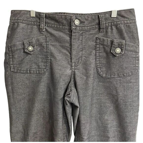 LANE BRYANT Corduroy Pants Boot Cut Bling Pockets Size 16 Petite Gray St… - Picture 3 of 8